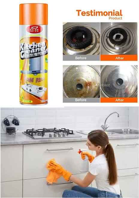 Kitchen Cleaning Foam Spray - 500ml - BD Drop