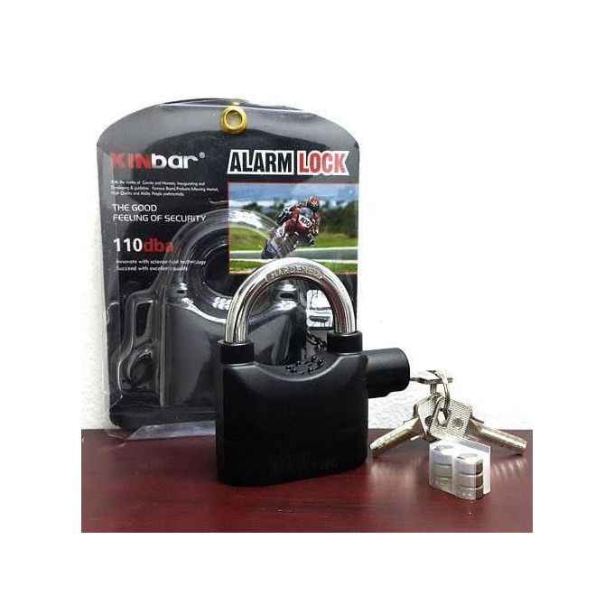 Anti Theft Motion Sensor Alarm Lock for Home/Office/Bikes Security Lock - BD Drop