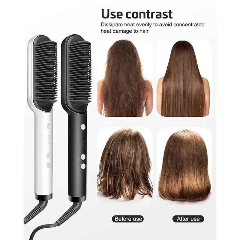 Electric Hair Straightener Brush - BD Drop
