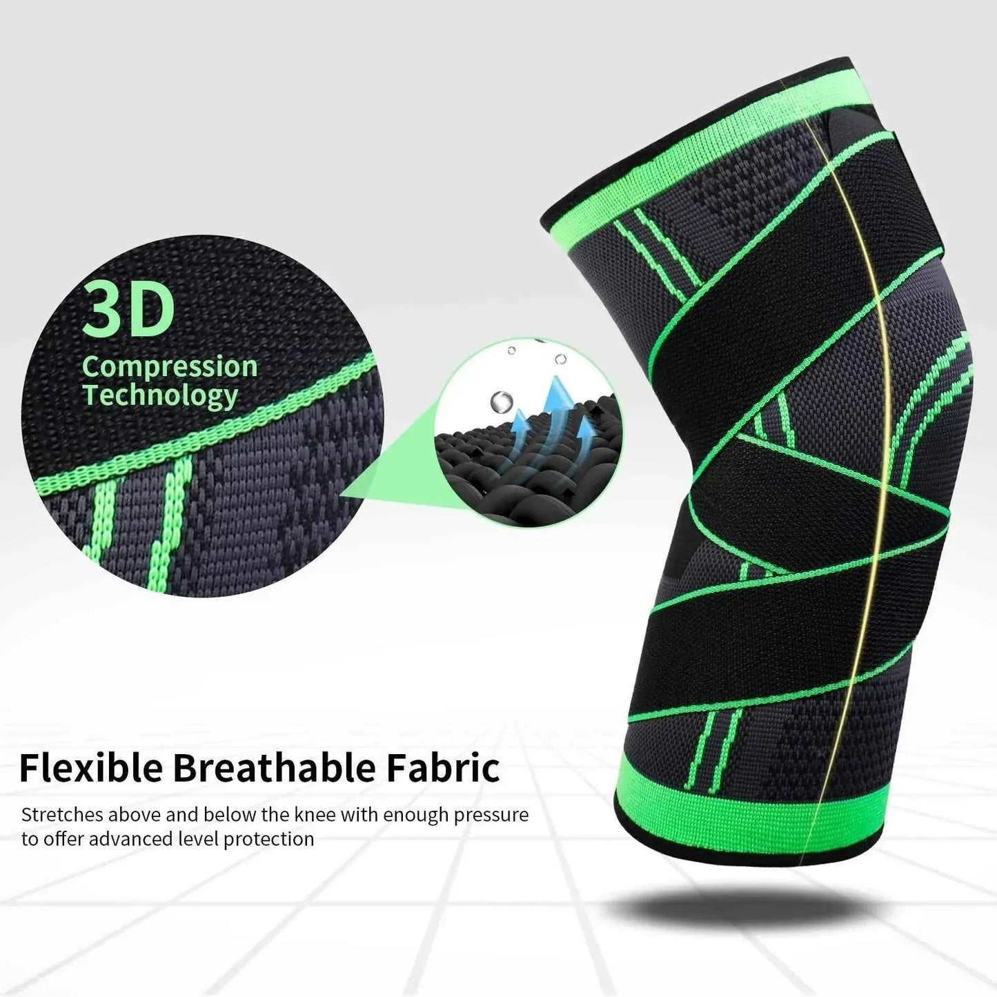 Knee Support Sleeve for Pain Relief - Men and Women (Original) - BD Drop