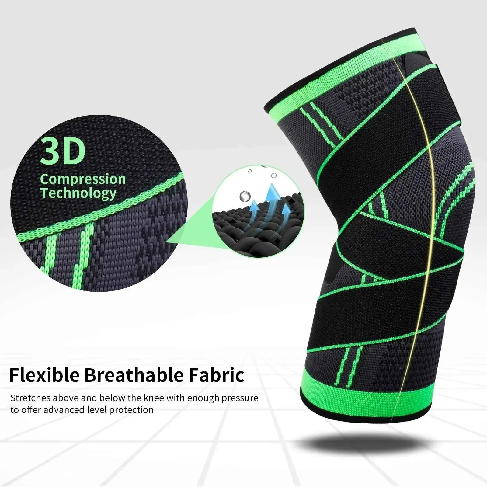 Knee Support Sleeve for Pain Relief - Men and Women (Original) - BD Drop