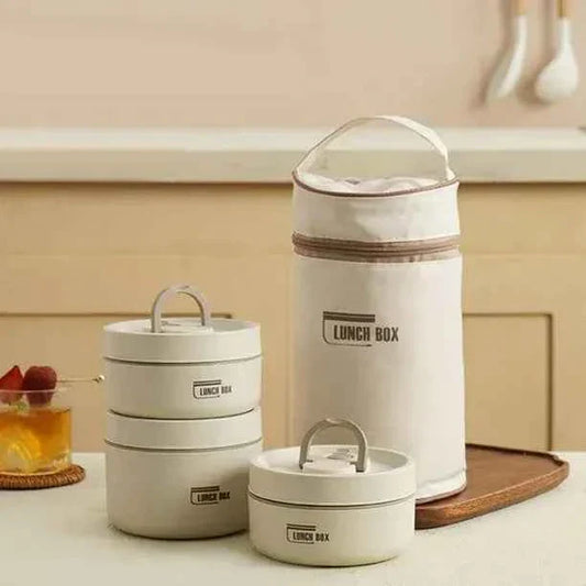Stainless Steel Thermal Lunch Box (3 pcs Set) - BD Drop
