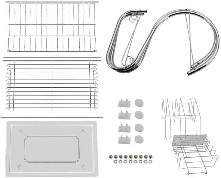 2 Layer Dish Drainer Rack Stainless Steel - BD Drop