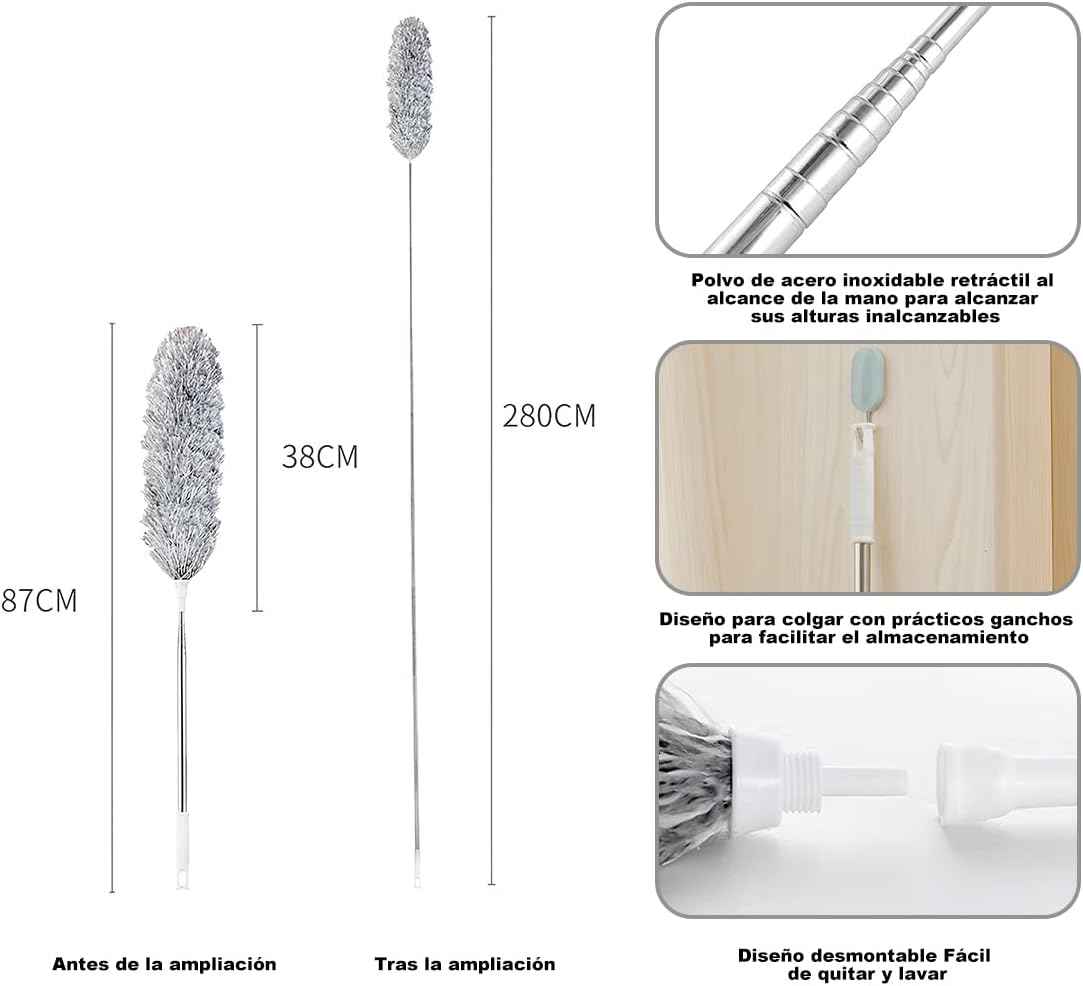 Extendable Duster for High Position Cleaning - BD Drop