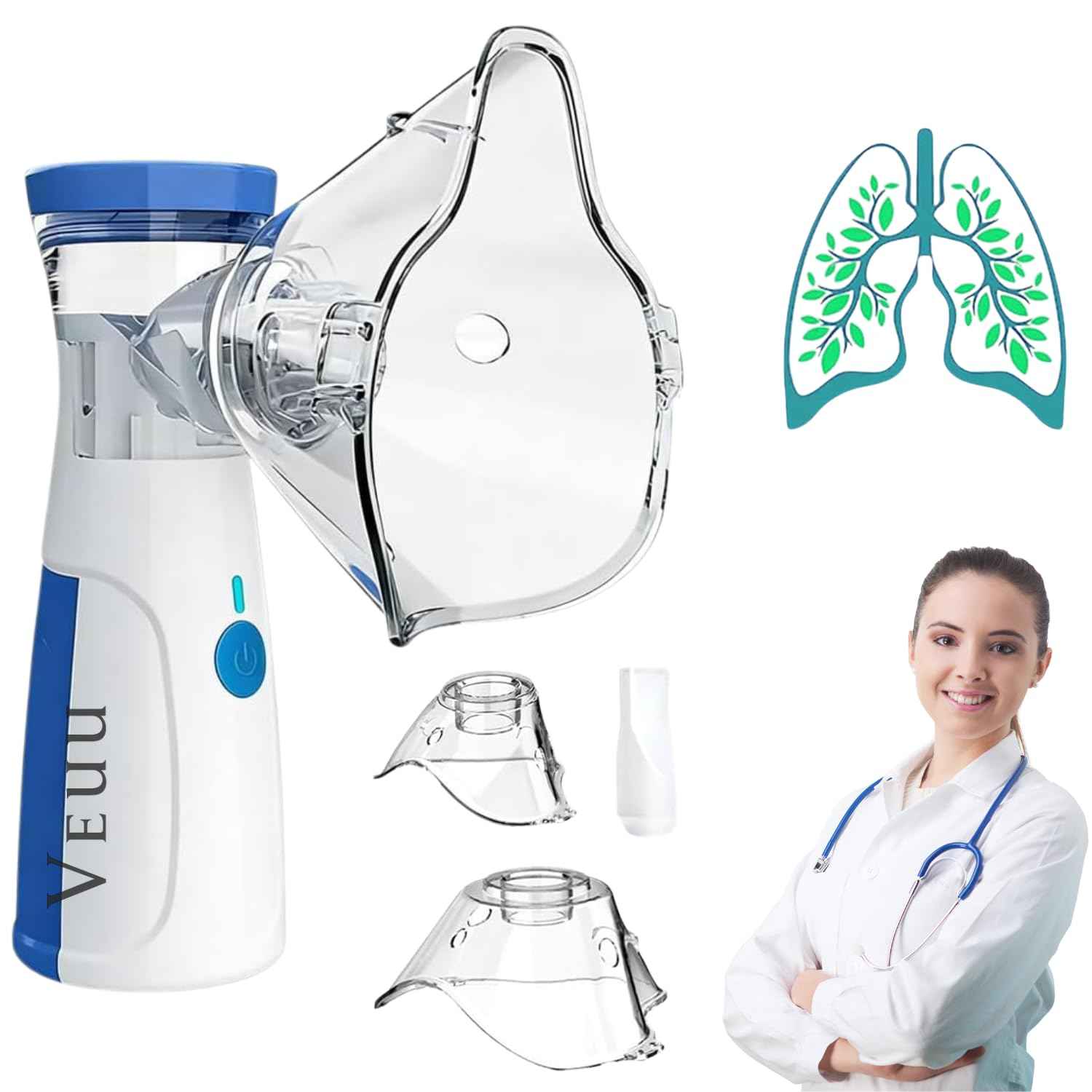 Portable Mesh Nebulizer Machine for Adults & Kids - BD Drop