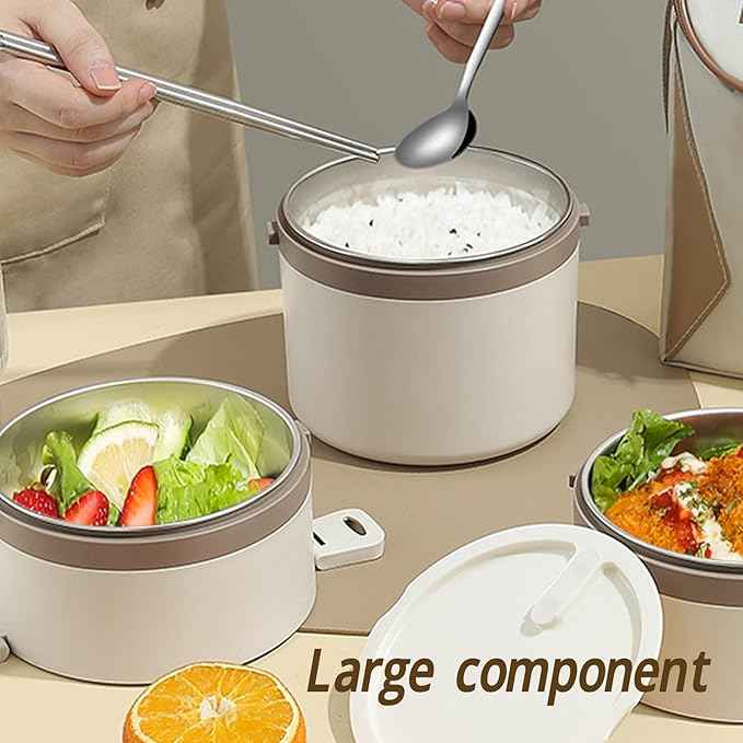 Stainless Steel Thermal Lunch Box (3 pcs Set) - BD Drop