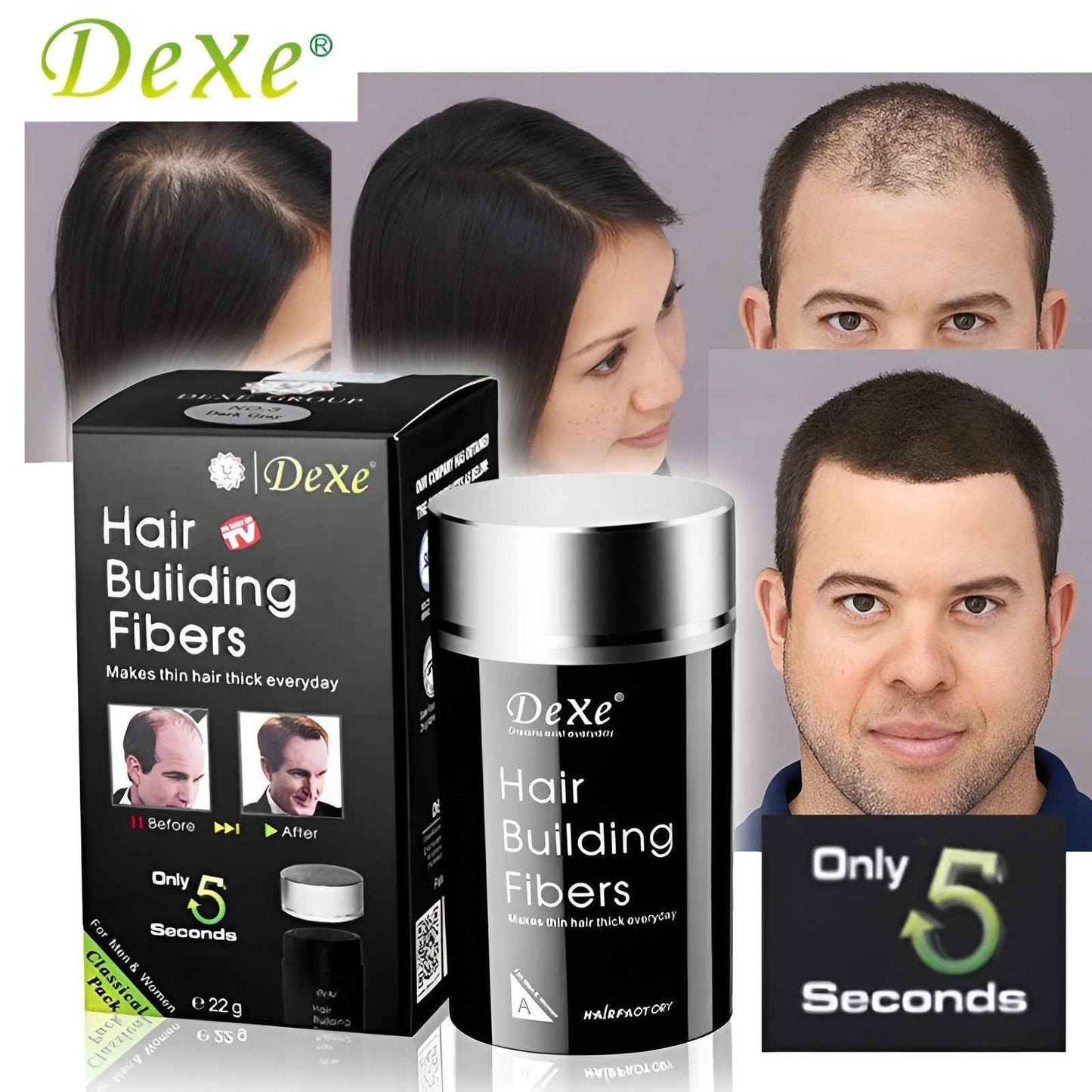 Dexe Hair Building Fibers - BD Drop