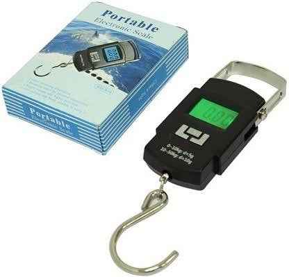 Portable Electronic Scale - Digital Weight Machine 50KG (Black) - BD Drop
