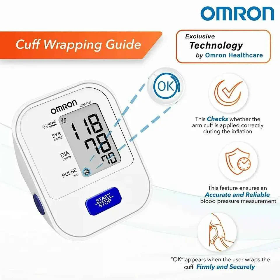 Automatic Blood Pressure Monitor Omron HEM 7120 - BD Drop