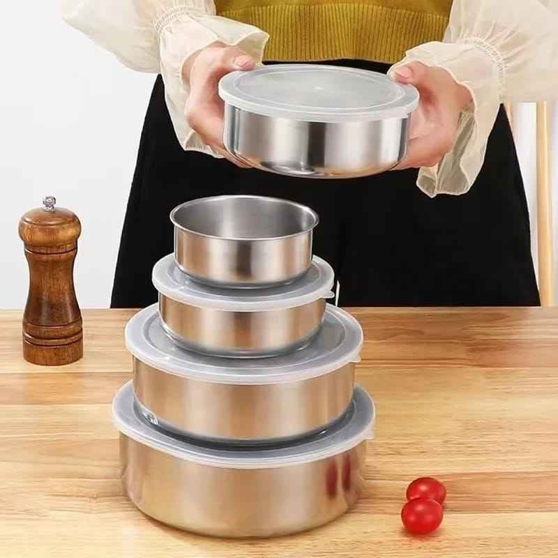 Stainless Steel 5-Pcs Bowl Set - BD Drop